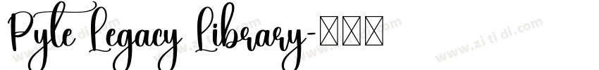 Pyte Legacy Library字体转换